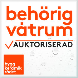 Logotyp för våtrums behörighet hos bygg kermaik rådet